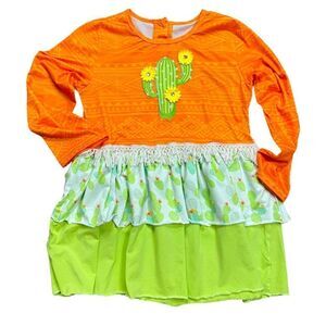 Girls Knit Cactus Dress
